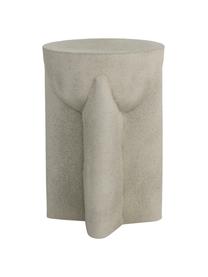 Runder Metall-Beistelltisch Drum mit sandfarbenem Finish, Metall, beschichtet, Beige, Ø 31 x H 47 cm