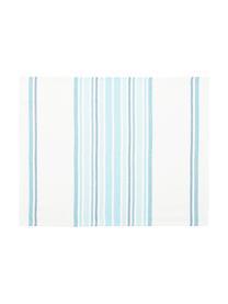 Placemats Katie, 2 stuks, Katoen, Wit, blauw, 40 x 50 cm