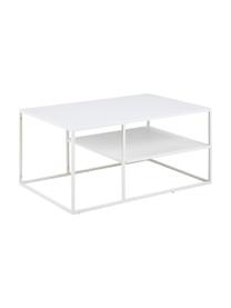 Metall-Couchtisch Neptun, Metall, pulverbeschichtet, Weiß, B 90 x T 60 cm