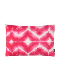 Kussenhoes Caracas met batikprint in roze, 100% katoen, Roze, 40 x 60 cm