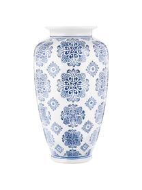 Grosse Vase Sara aus Keramik, Keramik, Blau, Weiss, Ø 18 x H 36 cm