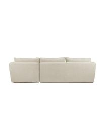 Ecksofa John (4-Sitzer) in Beige, Bezug: 100% Polyester Der hochwe, Gestell: Massives Eschenholz, Euka, Webstoff Beige, B 272 x L 85 cm, Eckteil rechts