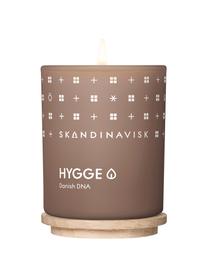 Vela perfumada Hygge (té negro, hojas de menta, manzanas secas), Recipiente: vidrio, Caja: cartón, Marrón, Ø 6 x Al 8 cm