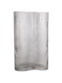 Vase en verre Allure Wave, Verre, teinté, Transparent, larg. 10 x haut. 27 cm