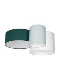 Plafondlamp Stan in groen, Lampenkap: katoenmix, Groen, pistaschegroen, wit, 70 x 27 cm