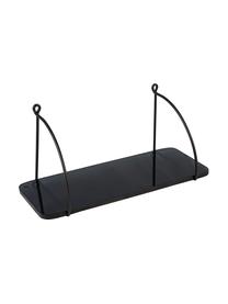 Estante de pared de vidrio Porter, Estante: vidrio, Negro, An 40 x Al 18 cm