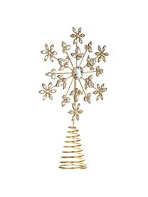 Puntale per albero di Natale Juwel, Struttura: metallo, rivestito, Dorato, Larg. 18 x Alt. 29 cm