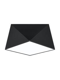 Plafoniera Koma, Materiale sintetico (PVC), Nero, Ø 30 x Alt. 15 cm