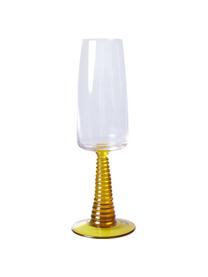 Calici da champagne Swirl, 2 pz, Vetro, Trasparente, giallo, Ø 8 x Alt. 22 cm, 290 ml