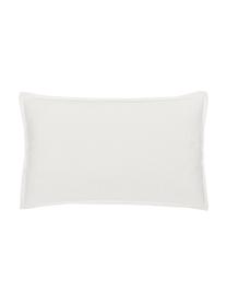 Housse de coussin en coton blanc crème Mads, 100 % coton, Blanc crème, larg. 30 x long. 50 cm