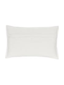 Housse de coussin en coton blanc crème Mads, 100 % coton, Blanc crème, larg. 30 x long. 50 cm