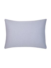 Funda de almohada de algodón Ellie, 50 x 70 cm, Blanco, azul oscuro, An 50 x L 70 cm