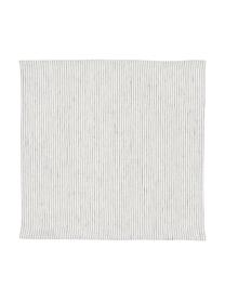 Servilletas de lino Svete, 6 uds., Blanco crema, negro, An 43 x L 43 cm