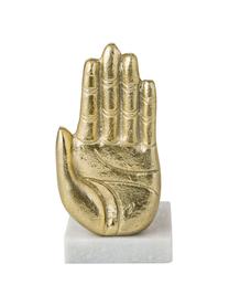 Boekensteunenset Hand, 2-delig, Goudkleurig, marmerkleurig, B 20 x H 22 cm