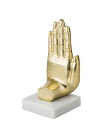 Boekensteunenset Hand, 2-delig, Goudkleurig, marmerkleurig, B 20 x H 22 cm