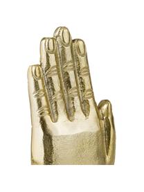 Boekensteunenset Hand, 2-delig, Goudkleurig, marmerkleurig, B 20 x H 22 cm