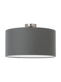 Lampa sufitowa z lnu Basixx, Antracytowy, Ø 50 x W 35 cm