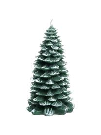 Velas decorativas Winter Tree, 2 uds., Cera, Verde, blanco, Ø 9 x Al 12 cm