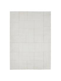 Tapis moelleux blanc Lawrence, Blanc naturel, beige