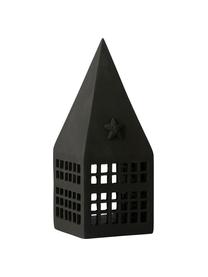 Portavelas Serafina House, Poliresina, Negro, An 10 x Al 25 cm