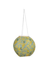 Solar hanglamp Citrus, Lampenkap: katoen, Geel, blauw, groen, Ø 25 x H 25 cm