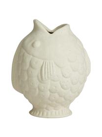 Design-Vase Ducie in Weiß, Steingut, Weiß, Ø 16 x H 20 cm