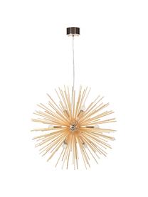 Große Design Pendelleuchte Soleil, Baldachin: Metall, beschichtet, Goldfarben, Ø 72 cm