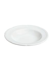 Assiette creuse porcelaine blanche Ouverture, 6 pièces, Porcelaine, Blanc, Ø 24 x haut. 4 cm