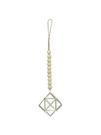 Decorazioni per l'albero di Natale Ornament, Pineta, metallo, Beige, argento, P 9 x A 9 cm