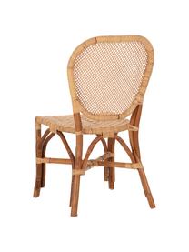 Krzesło z rattanu Laia, Rattan ze splotem polypeel, Beżowy, S 61 x G 47 cm