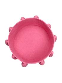 Aufbewahrungskorb Tassels, 97% Baumwolle, 3% recycelte Baumwolle, Pink, Ø 45 x H 30 cm