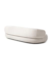 Nierensofa Alba (3-Sitzer) aus Teddyfell, Bezug: Teddy (100% Polyester) De, Gestell: Massives Fichtenholz, FSC, Teddy Cremeweiss, B 235 x T 114 cm, Rückenlehne links