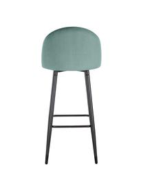 Barová židle ze sametu Amy, Tyrkysová, Š 45 cm, V 103 cm