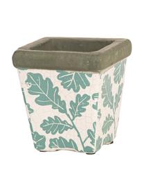 XS plantenpot Crack, Keramiek, Wit, groen, grijs, B 10 cm x H 11 cm