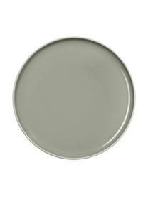 Platos postre de porcelana Kolibri, 6 uds., Porcelana, Gris, Ø 21 cm