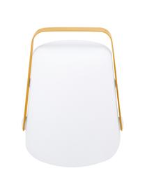 Lampada portatile a LED da esterno Balad, Paralume: polietilene altamente tra, Manico: alluminio verniciato, Giallo, Ø 19 x Alt. 25 cm