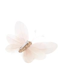 Adorno navideño Butterfly, 6 uds., Rosa, blanco, dorado, An 14 x Al 3 cm