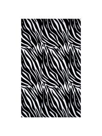 Strandlaken Zebra, 100% katoen, lichte kwaliteit, 350 g/m², Zwart, wit, 90 x 160 cm