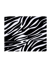 Toalla de playa Zebra, Negro, blanco, An 90 x L 160 cm