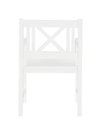 Chaise de jardin en bois Rosenborg, Bois d'acajou, laqué, Blanc, larg. 59 x haut. 89 cm
