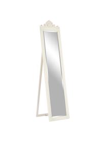 Miroir sur pied avec cadre en bois Lambeth, Blanc