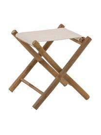 Tabouret de jardin pliable en bambou Bindi, Bambou, couleur crème, larg. 40 x prof. 40 cm