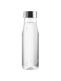 Bottiglia in vetro My Flavour, 1 L, Coperchio: acciaio inossidabile, sil, Caraffa: trasparente Coperchio e spiedino: acciaio inossidabile, Alt. 28, 1 L