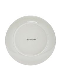 Handbemalte Speiseteller Patrizia mit verspieltem Muster, 3er-Set, Steingut, Cremeweiß, Grün, Rot, Blau, Ø 25 cm