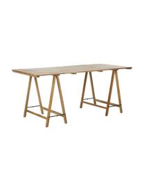 Tavolo in legno massello Trestle, Legno di teak, finitura naturale, Legno di teak, Lung. 180 x  Prof. 80 cm
