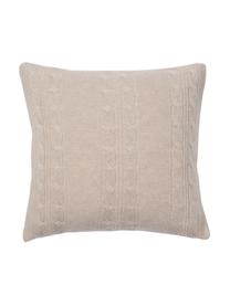 Housse de coussin en pur cachemire Leonie, Taupe