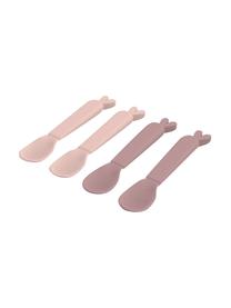 Set de cucharas Kiddish, 4 uds., Plástico, Rosa pálido, malva, L 13 cm