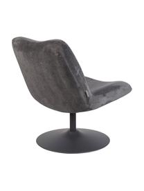 Chaise lounge gris foncé Bubba, Gris foncé, larg. 67 x prof. 81 cm