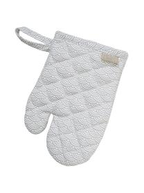 Gants de four pour enfants en coton bio Wave, 2 élém., Gris, blanc