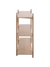 Étagère en bois à 3 tablettes Asbaek, MDF (panneau en fibres de bois à densité moyenne) avec placage en bois de chêne, Brun, larg. 150 x haut. 90cm